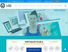 Tablet Screenshot of lionfitness.pl
